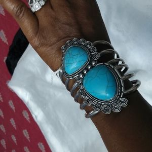 Silver & Blur cuff bracelet NWOT